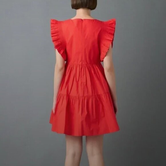 English Factory Ruffled Dress With Smocking Detail Size S - Picture 2 of 6